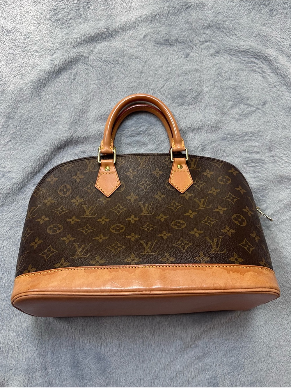 Louis Vuitton Alma PM Monogram Canvas Vintage Top Handle Bag France